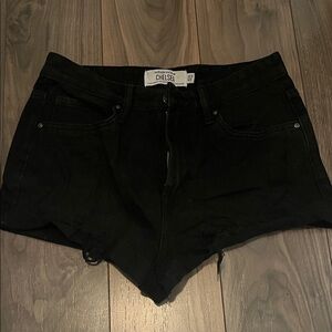 Refuge Black Jean Shorts for Women